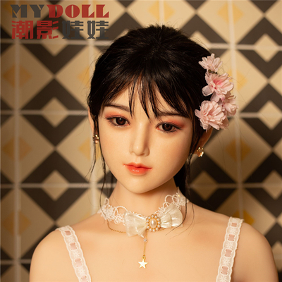 159 森美 白裙 新款精品硅胶头 中胸款 假发款